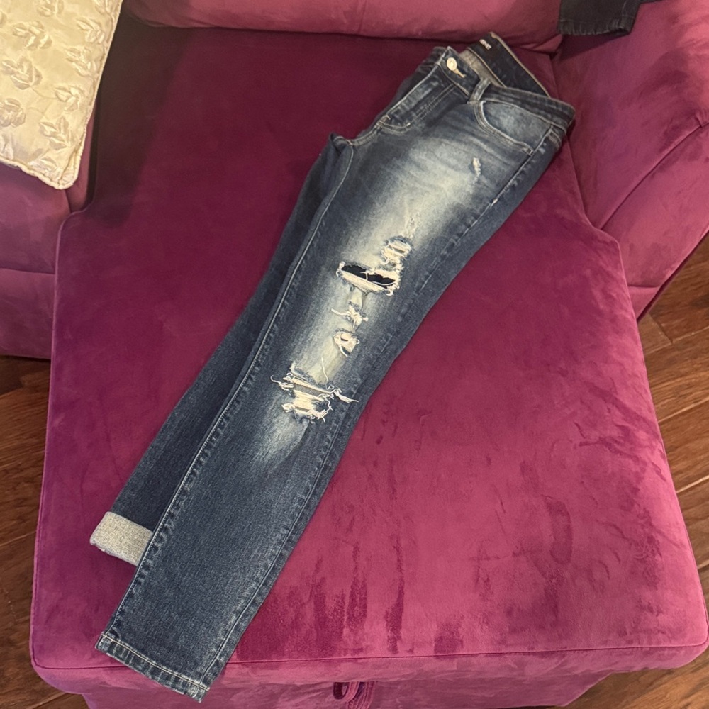 Vervet Women’s Distressed Denim Blue Jeans size 27 - Picture 15 of 15